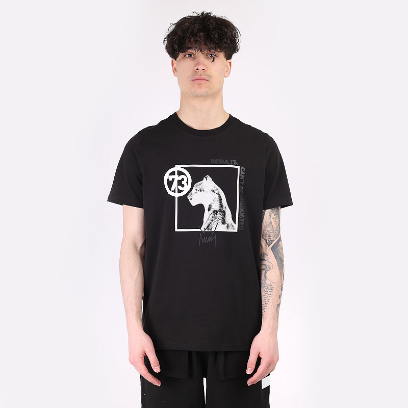 мужская черная футболка PUMA Franchise Hoops SS 53072602 - цена, описание, фото 3